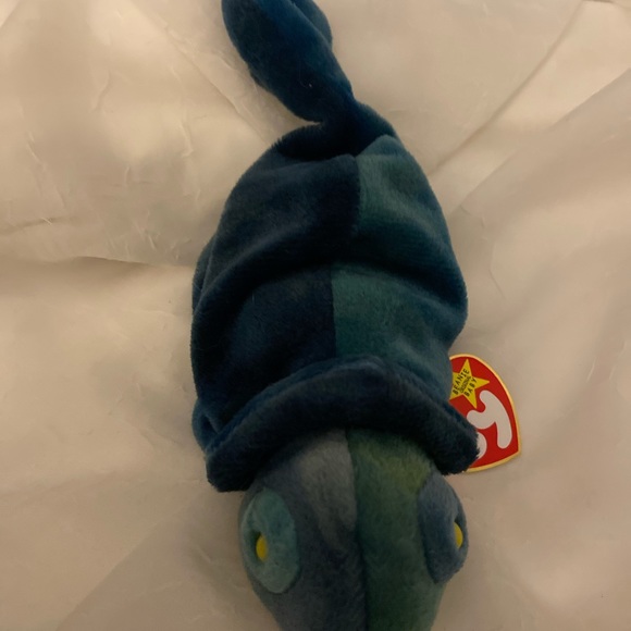Rainbow the Chameleon Ty Beanie Baby Babies 1997 stuffed animal vintage 90s - Picture 13 of 13